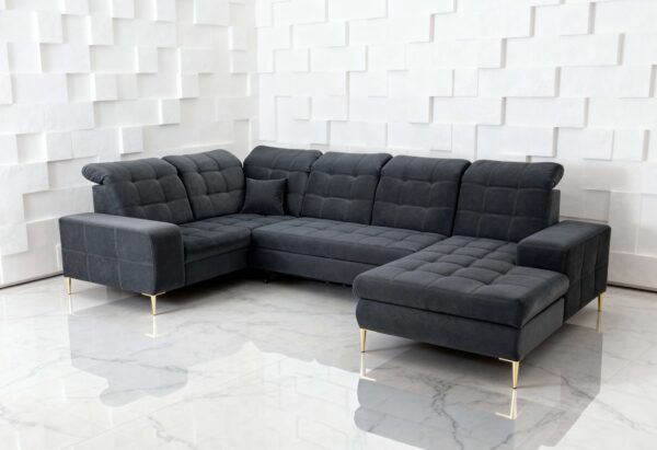 AMBER U-sovesofa – blå (udstillingmodel)