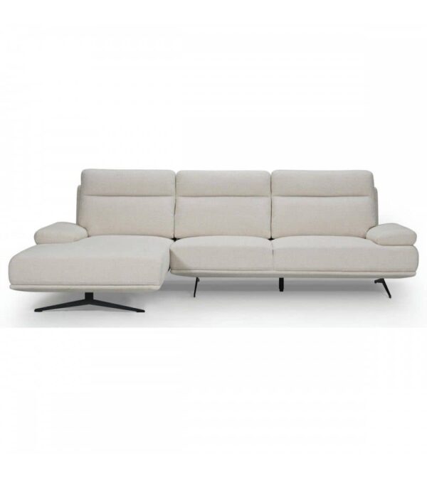 Seattle Chaiselong Left Beige Fabric