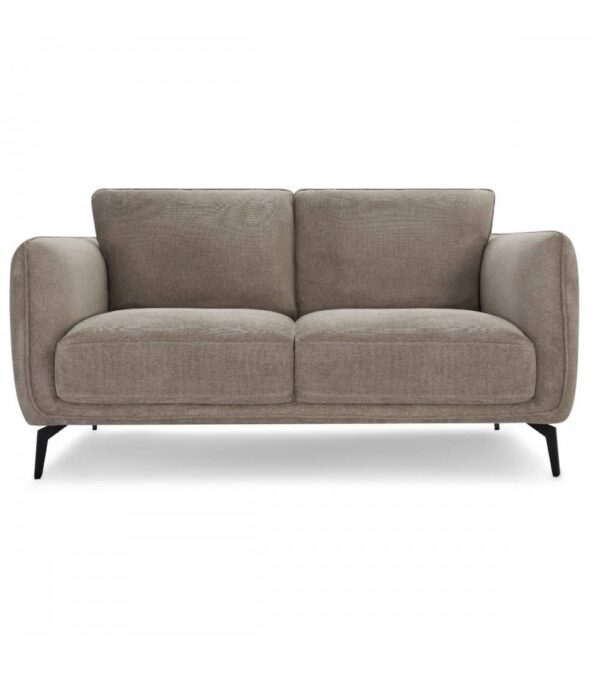 Selena 2 Seater Brown Fabric