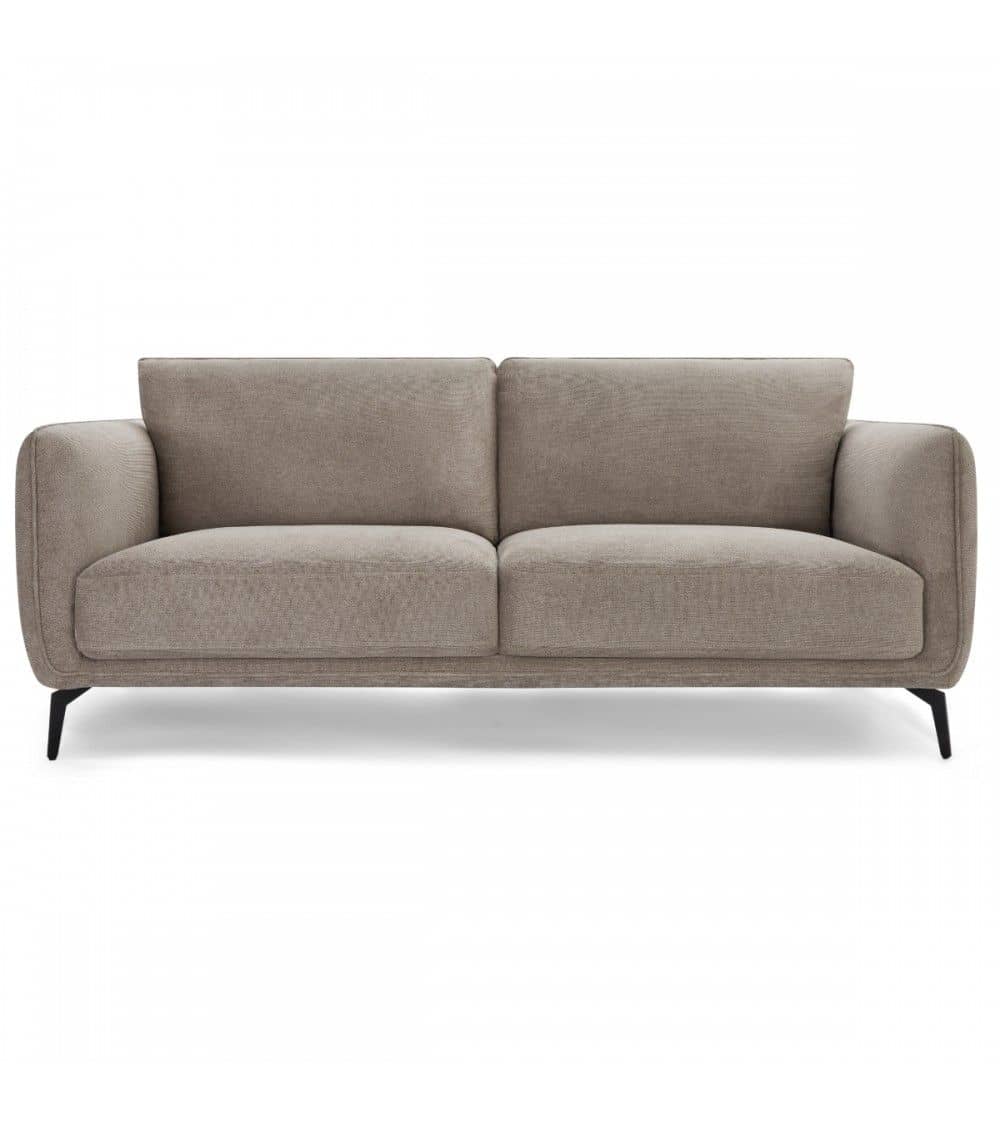 Selena 3 Seater Brown Fabric