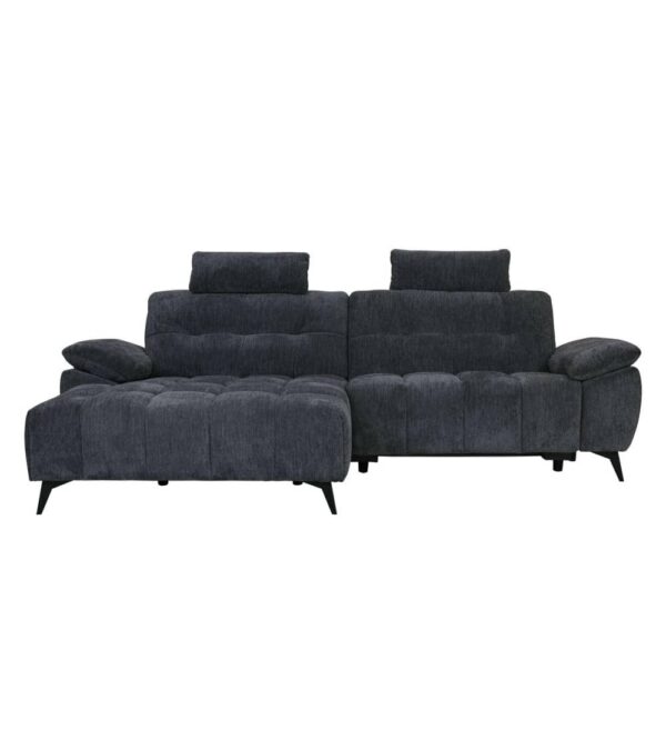 Colorado Chaiselong Left Grey Fabric