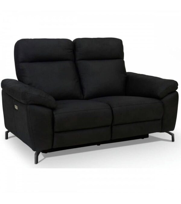 Selesta 2 Seater Black Fabric