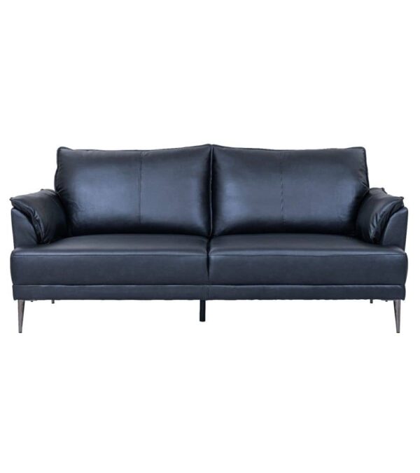Soul 3 Seater Black Leather