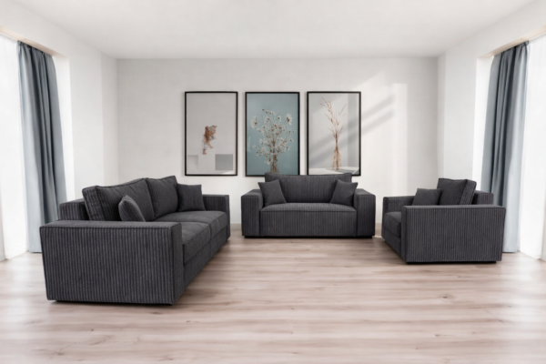 NIZZA stuesæt 3+2+1 – grå