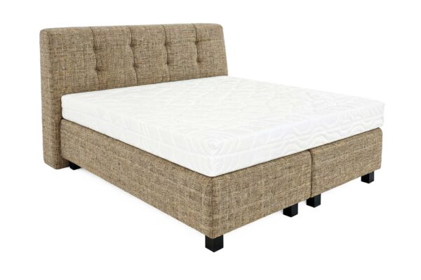 SENG ALEXA Gråbeige/Bella 10 180x200 med madras