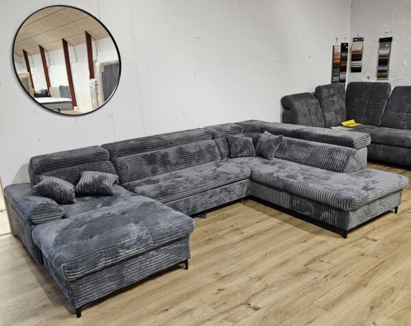 SATURN U-formet sovesofa – Velo 13 / grå