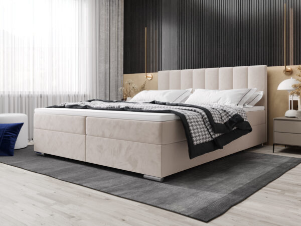 ZAKO kontinentalseng 160×200 Beige ( Topmadras inkluderet )
